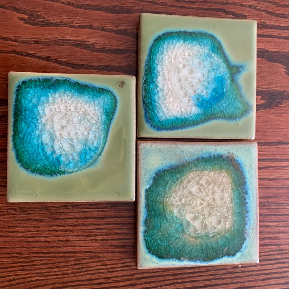 Anthropologie coasters set of 3